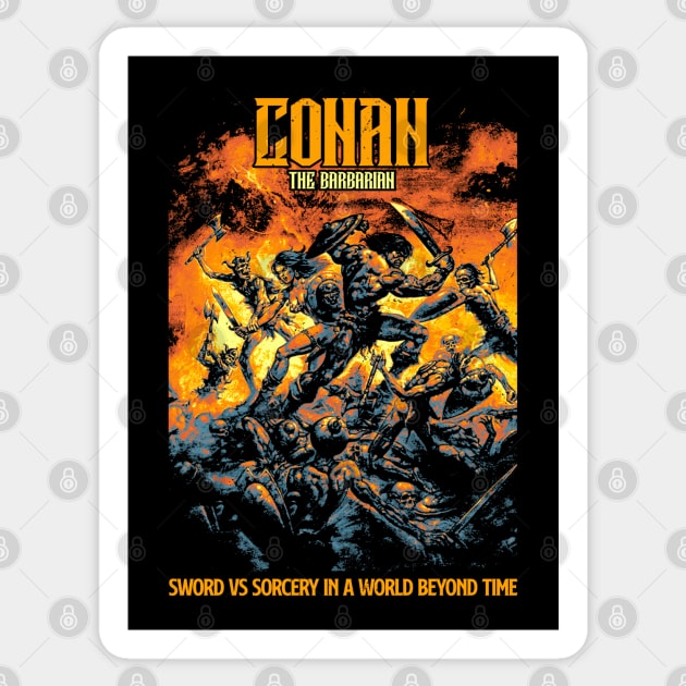 Conan the Barbarian Sticker by OrcaDeep